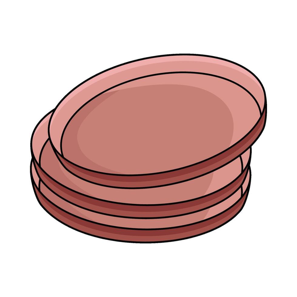 illustration of plates vector