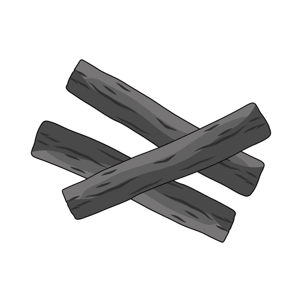 illustration of Charcoal Stick vector