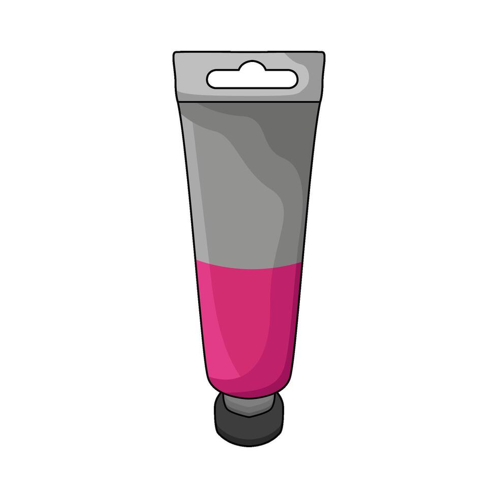 illustration of Acrylic Paint Tube vector