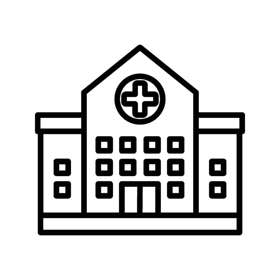 hospital building, illustration in the background vector