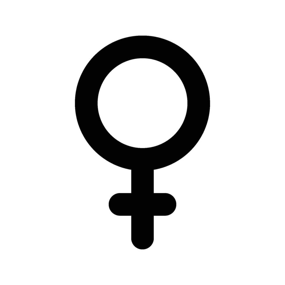 Female icon. sign for mobile concept and web design. illustration vector