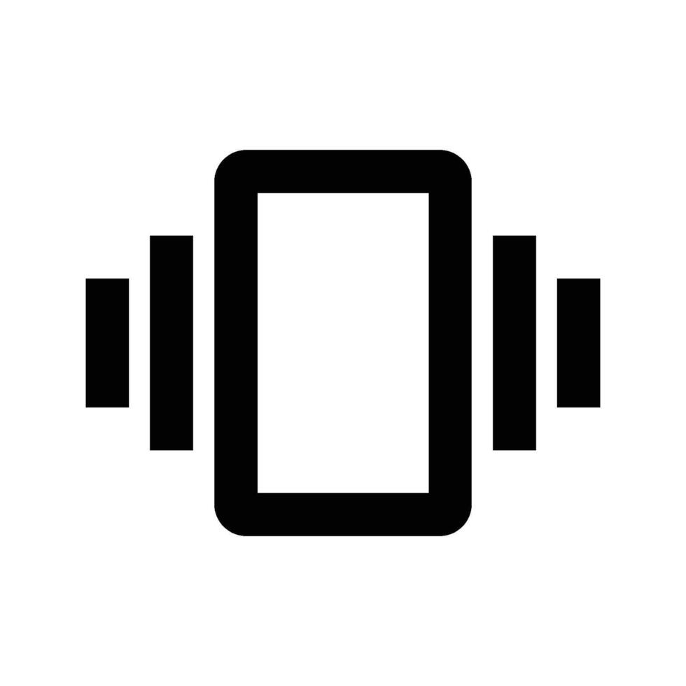 Mobile phone vibrating icon ringtone symbols for app web logo banner icon button vector