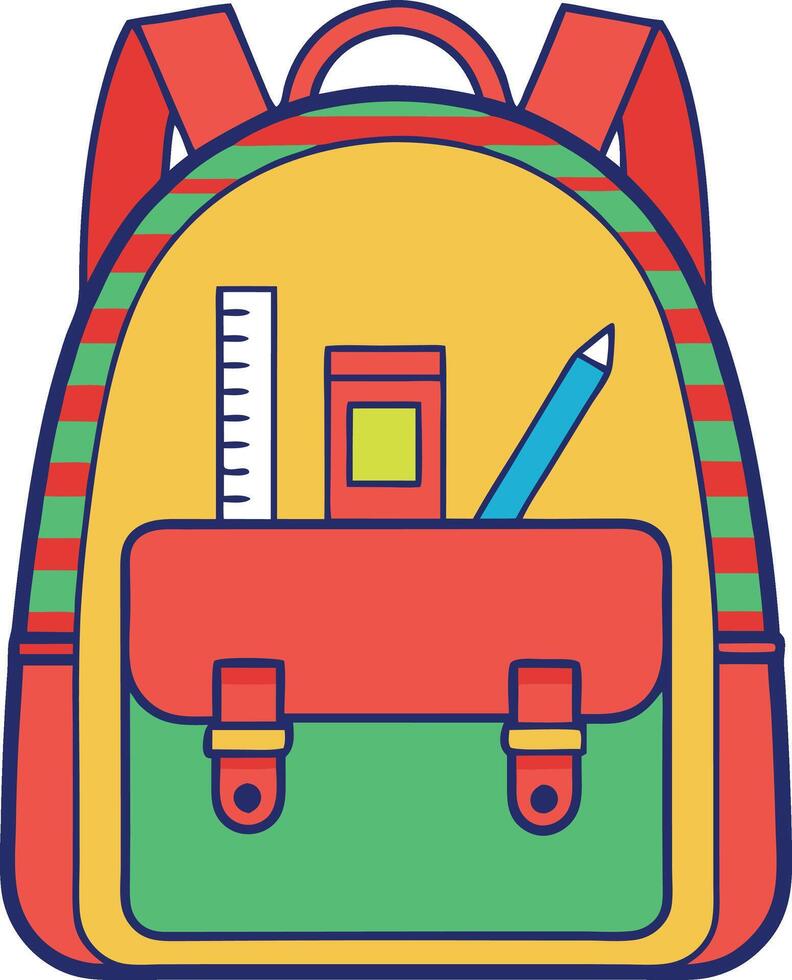 Backpack Icon Design vector