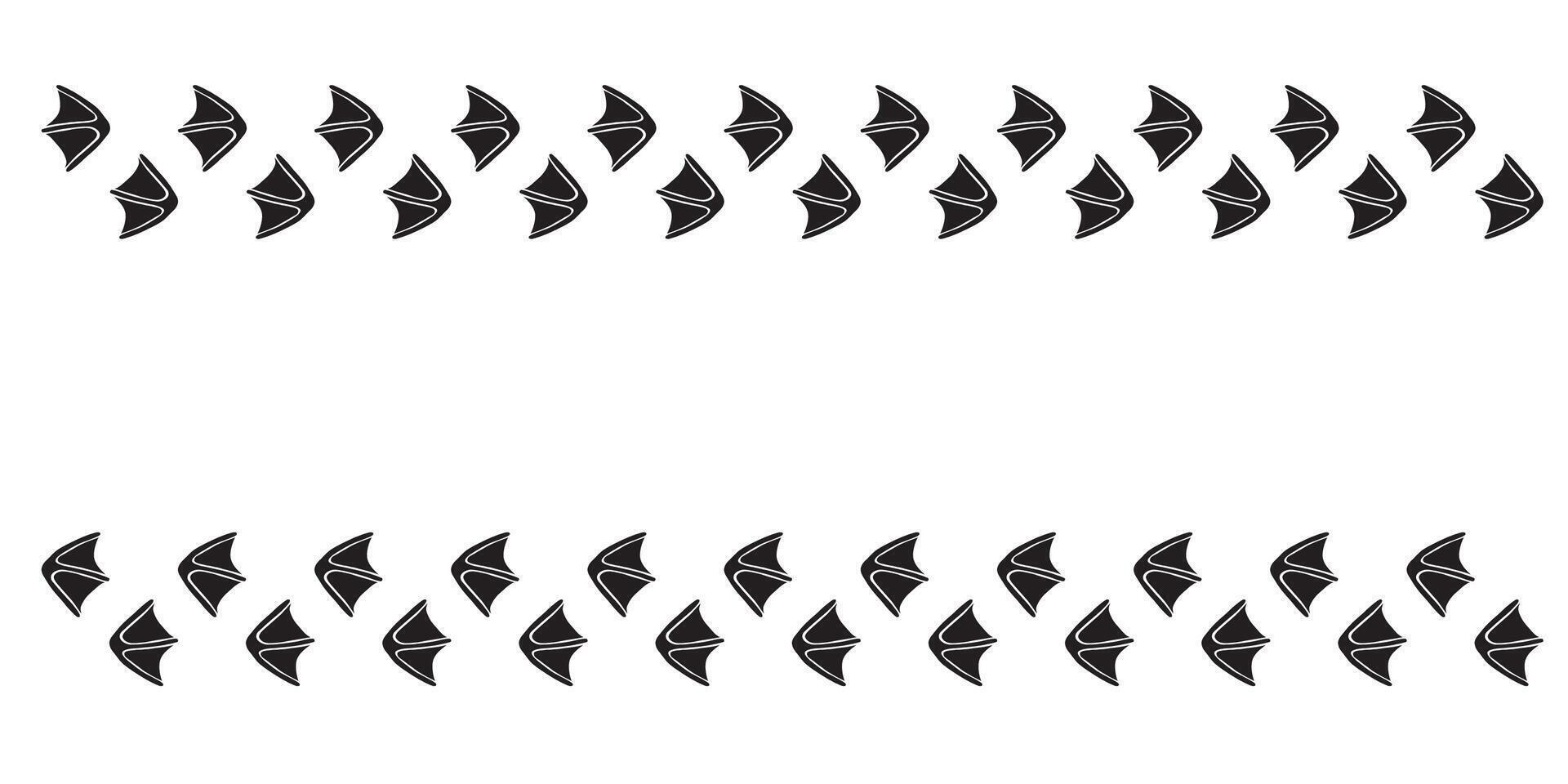 Trace of a bird paw. Goose tracks and duck prints. vector