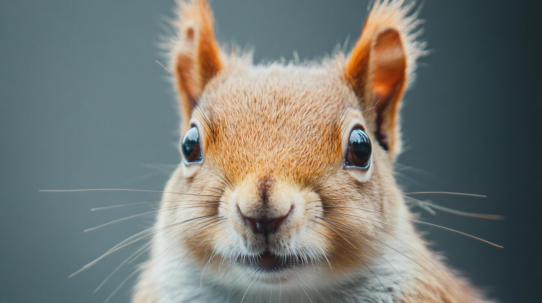 Adorable squirrel with a strikingly curious pose photo