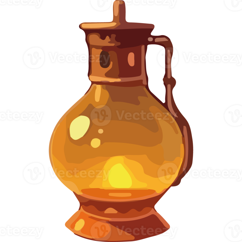 retro lantern handle ornate icon isolated png