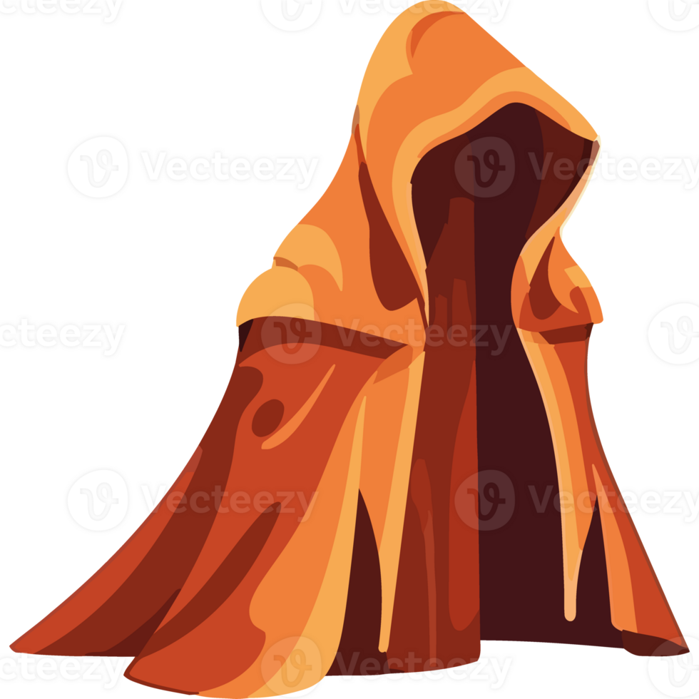 Yellow sorcerer costume retro style png