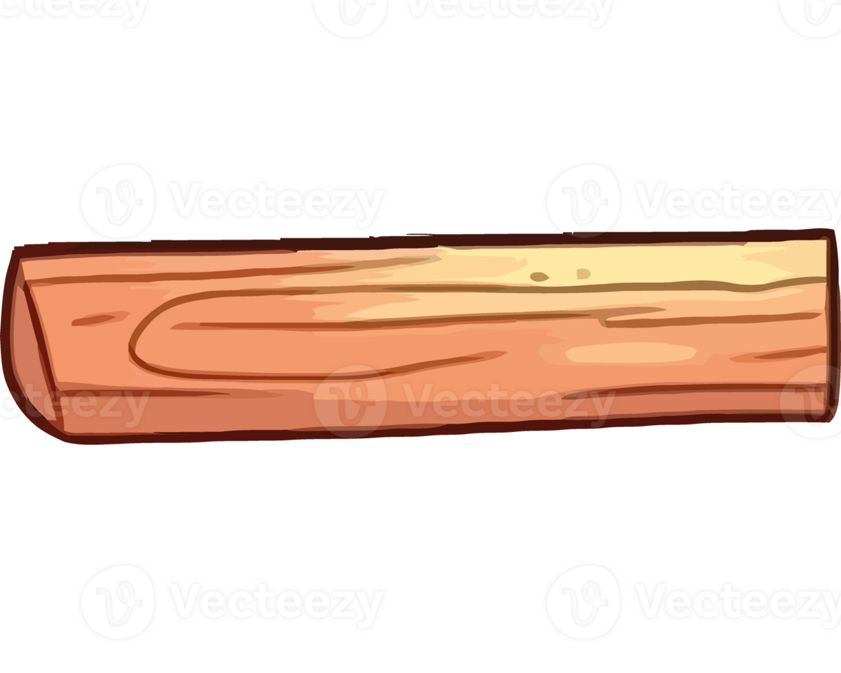 Rough timber plank png