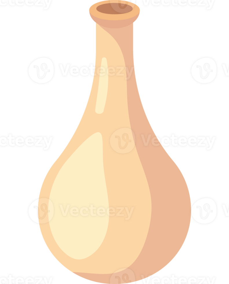 White vase of clay decorative icon isolated png