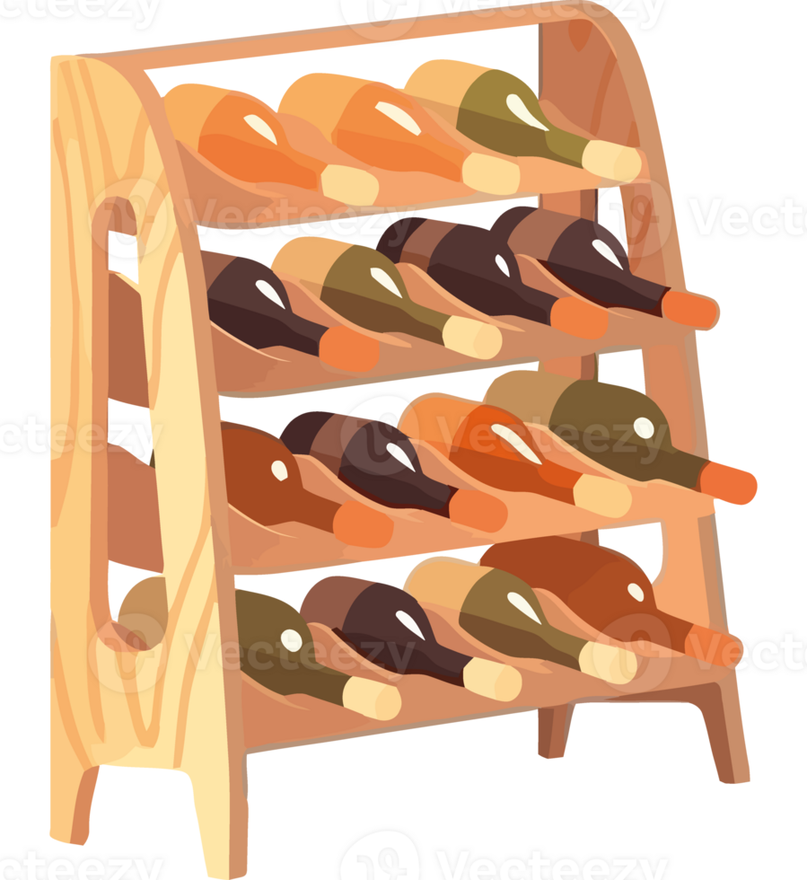 Organic wine in wooden container isolated png
