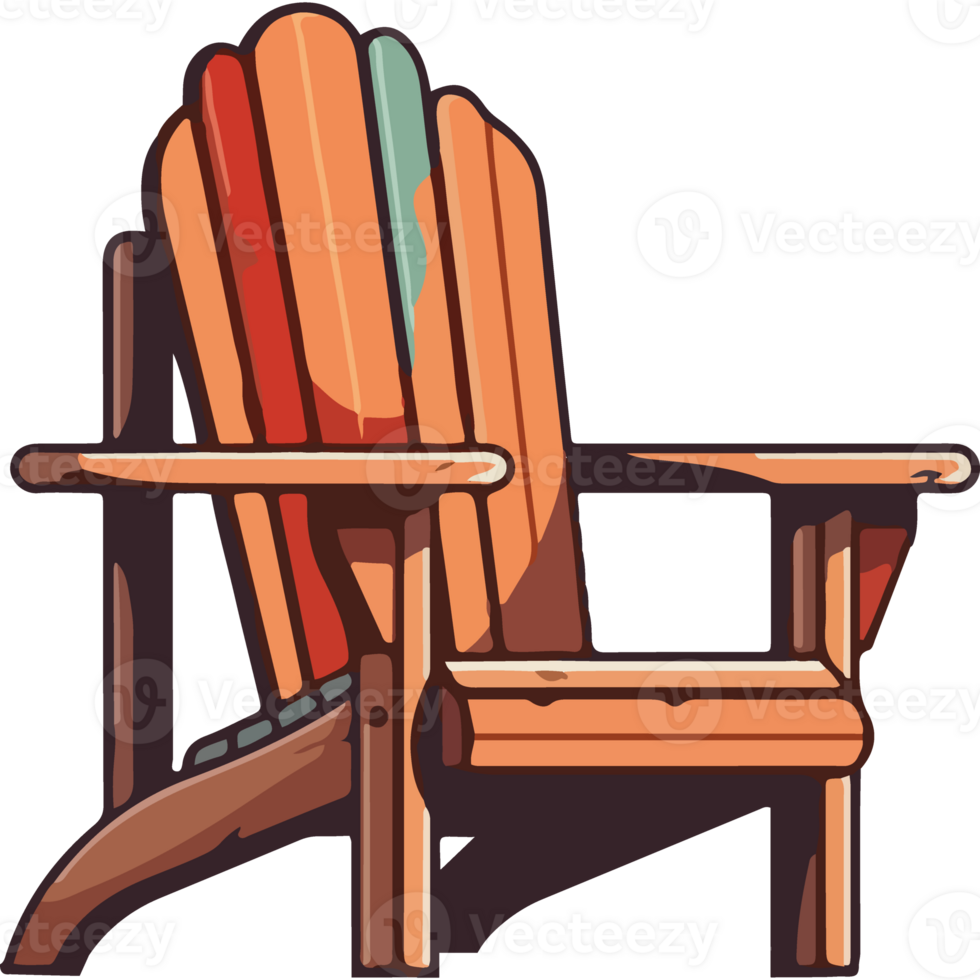 Relaxation on antique stool rustic outdoors isolated png