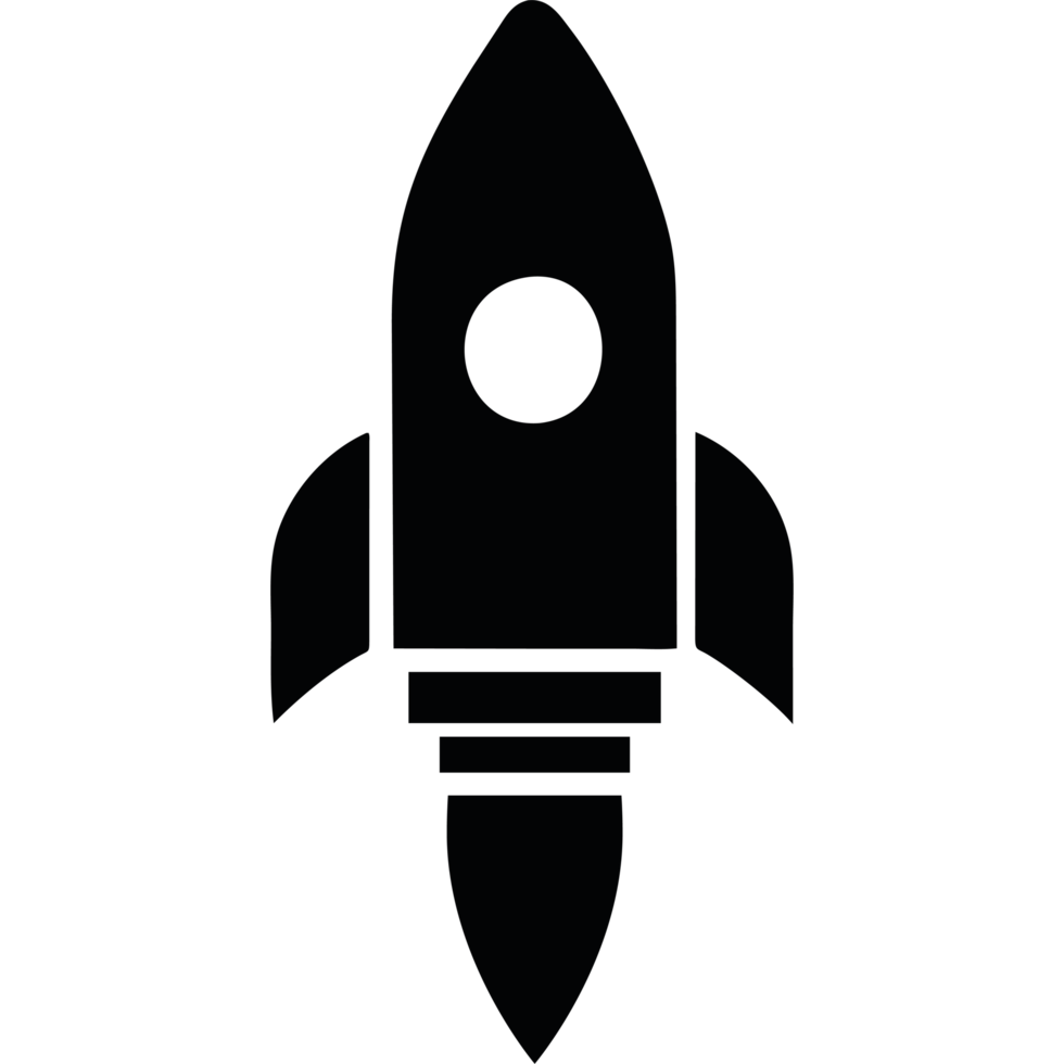rocket icon illustration isolated png