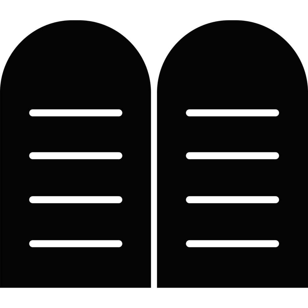 commandments tablets icon isolated png