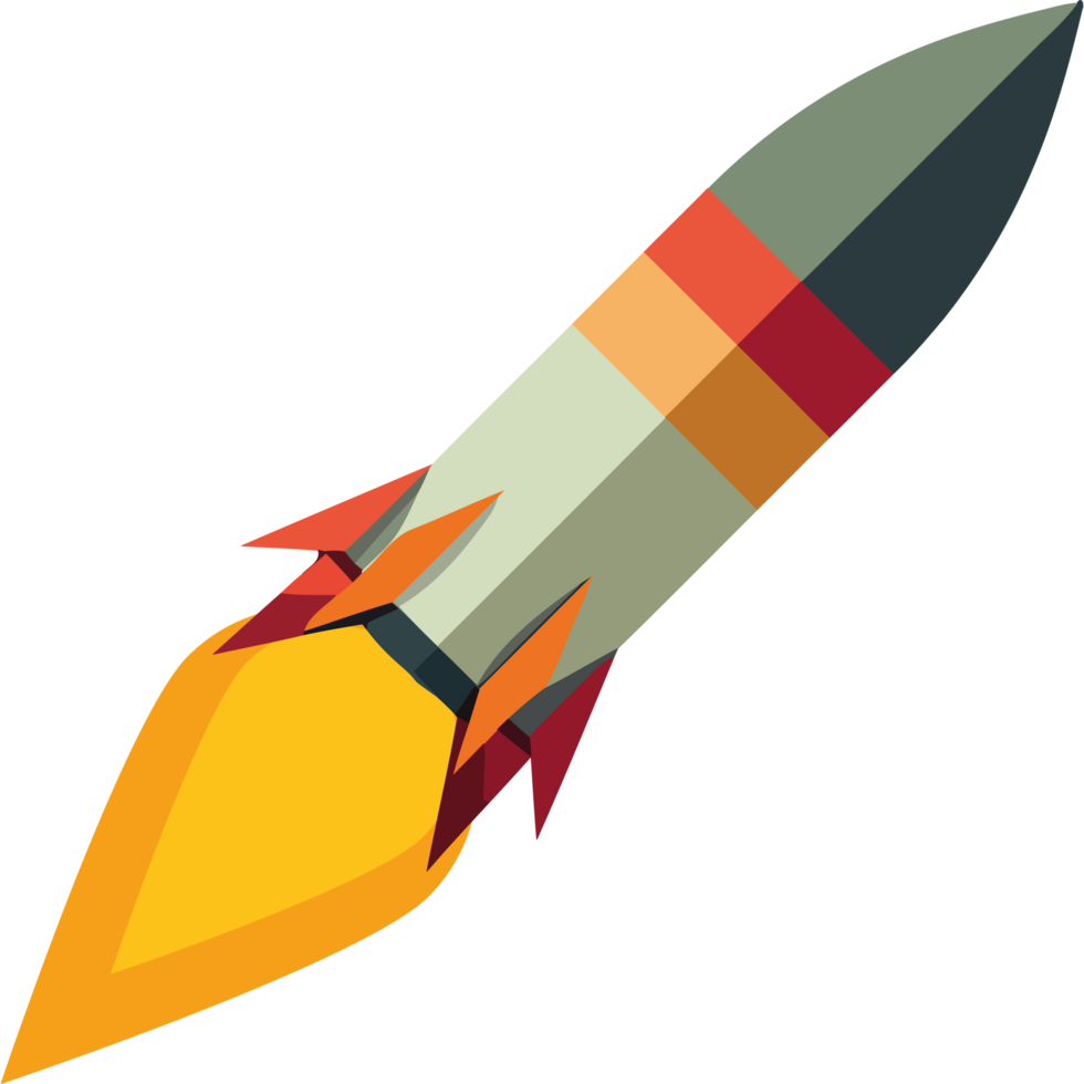 Rocket icon isolated png
