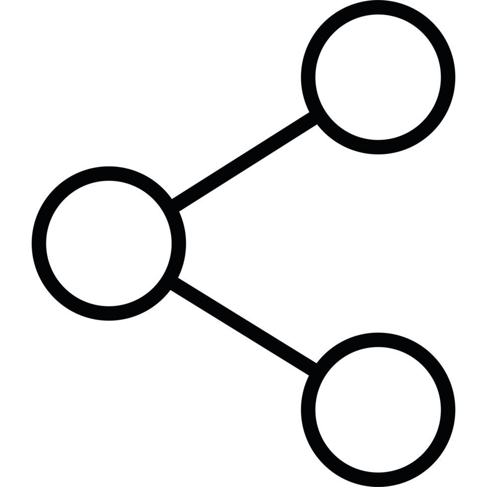 partager icône isolé png