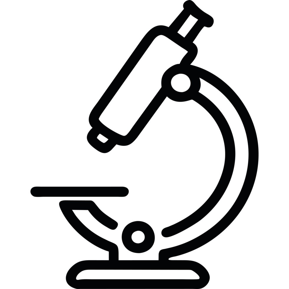 Microscope icon isolated png