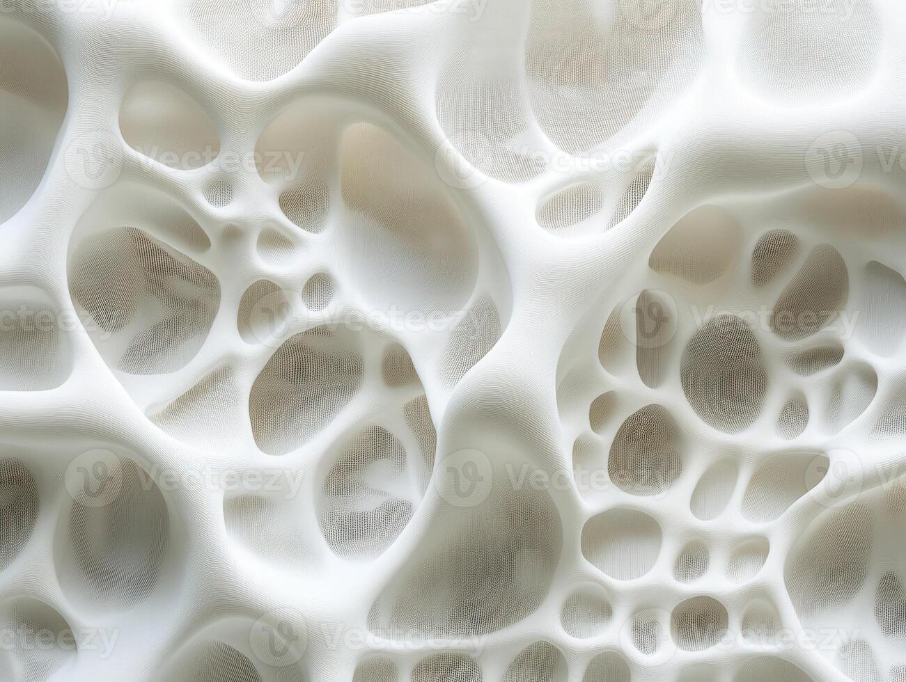 Intricate organic shapes create a textured white surface in unique design photo