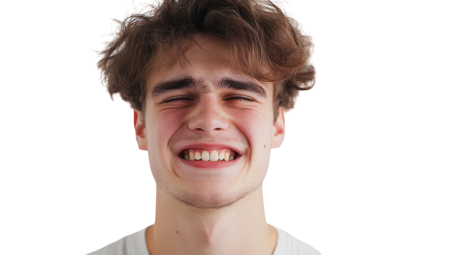 A man is making a funny face png