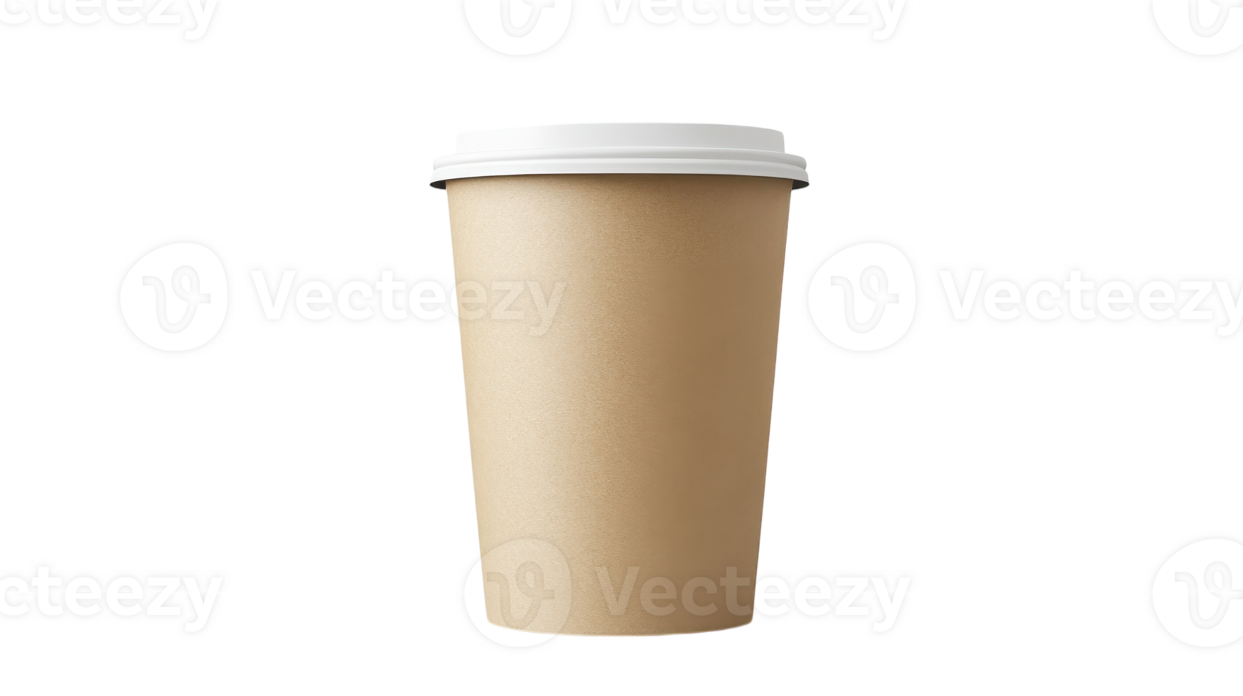A paper cup with a lid on a black background png