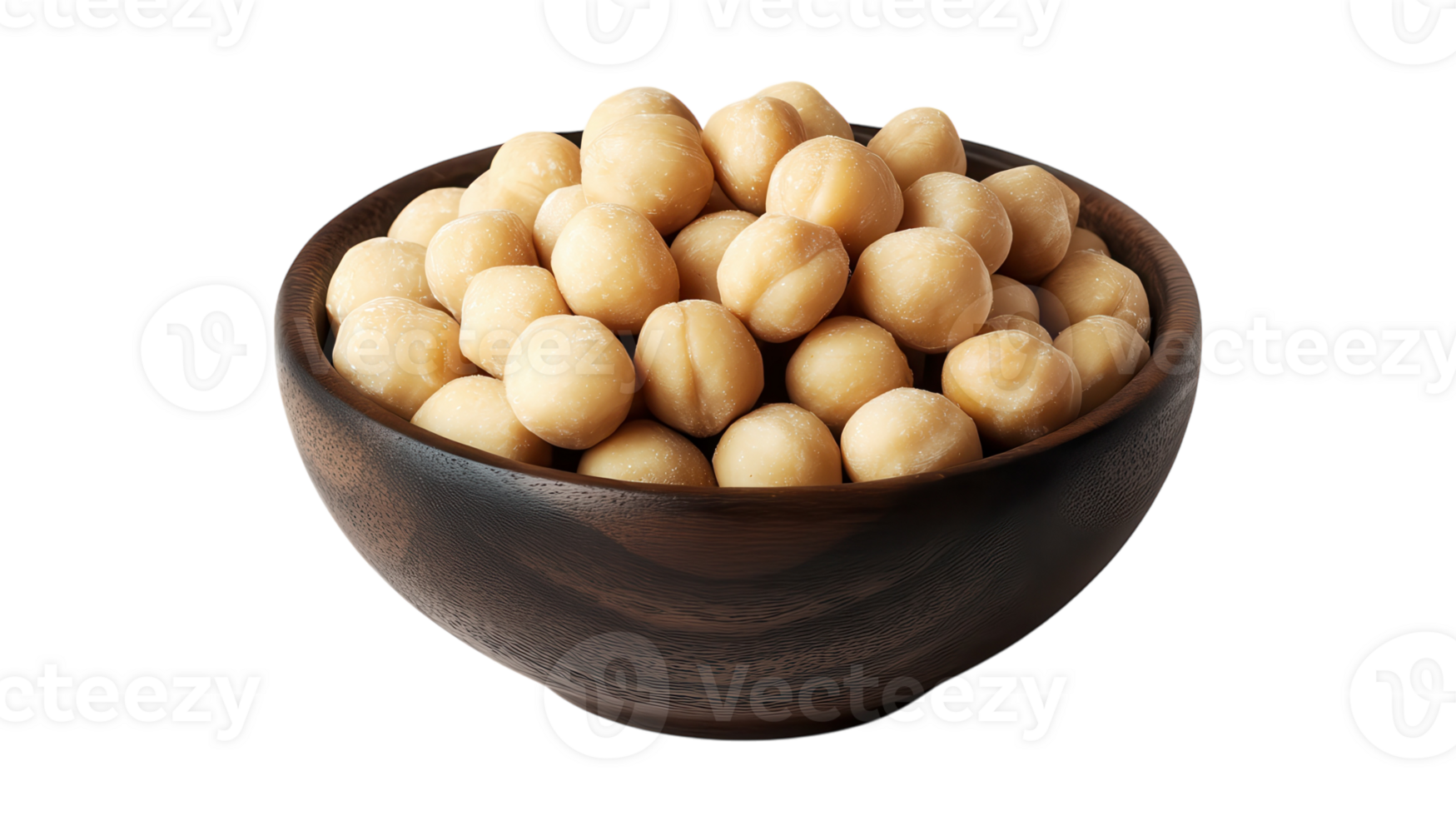 A bowl full of peanuts on a black background png
