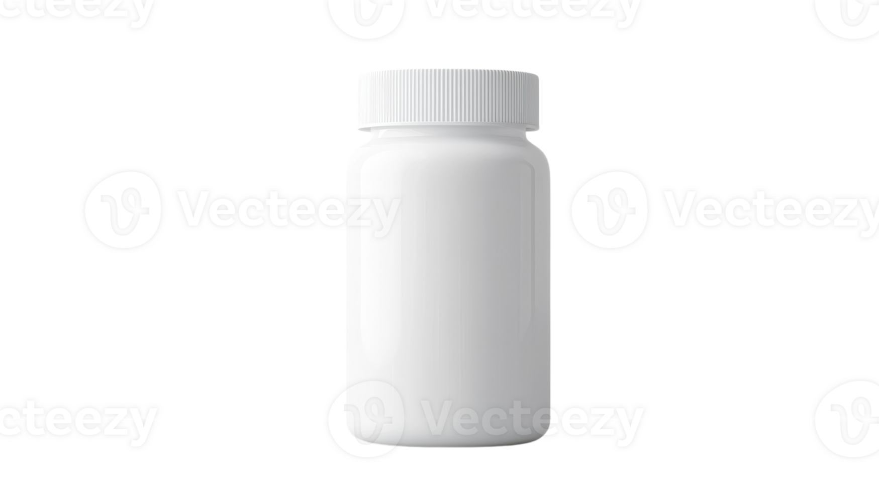 A white plastic bottle with a cap on it png