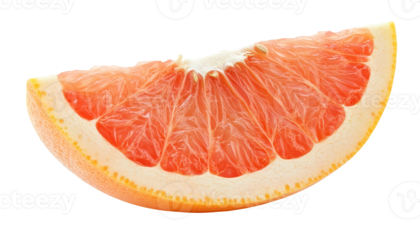 A Fresh Grapefruit Slice Showcasing Juicy Pulp Perfect for Healthy Recipes and Fresh Drink Garnishes. png