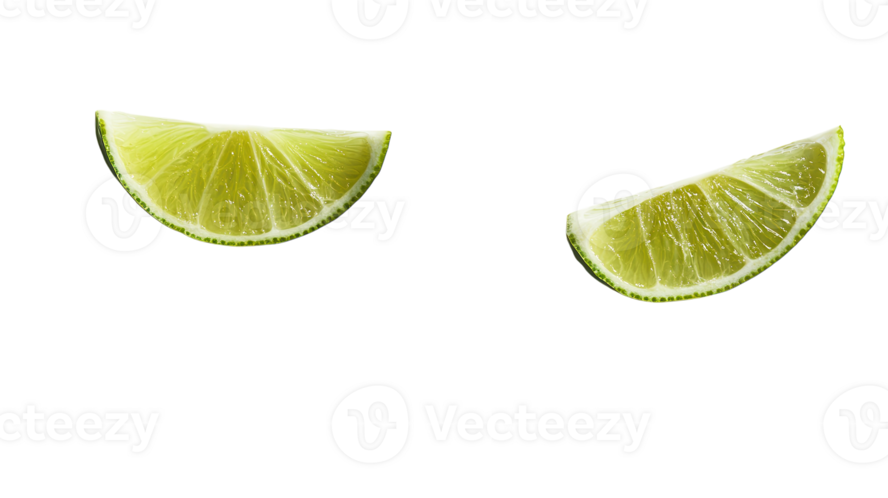 A Fresh Lime Cut into Wedges Perfect for Garnishing Cocktails or Enhancing Culinary Dishes with Zest. png