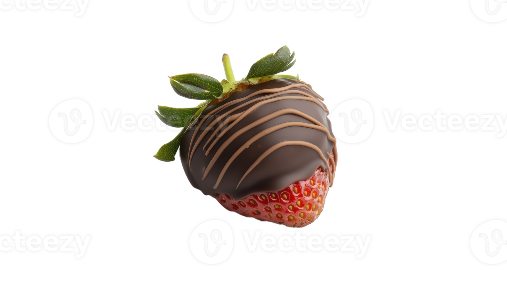 A Deliciously Fresh Strawberry Dipped in Chocolate Perfect for Desserts and Sweet Treats. png