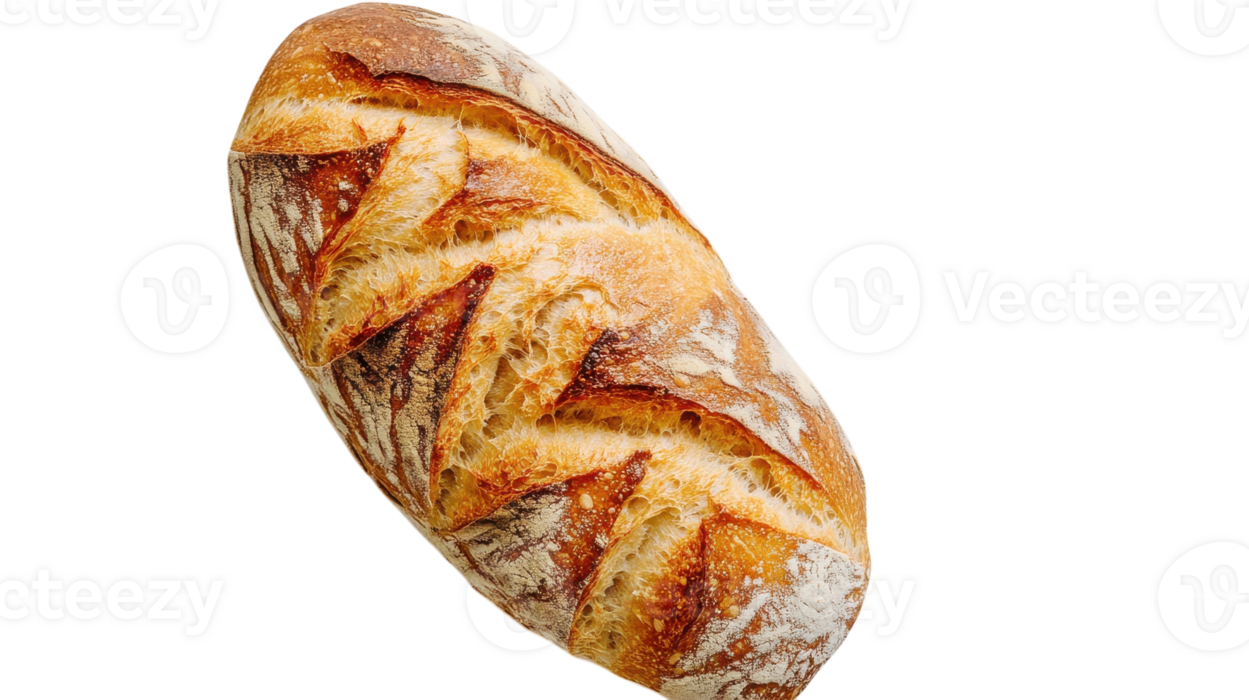 A Freshly Baked Baguette with a Golden Crust Perfect for Culinary Displays and Gastronomic Photography. png