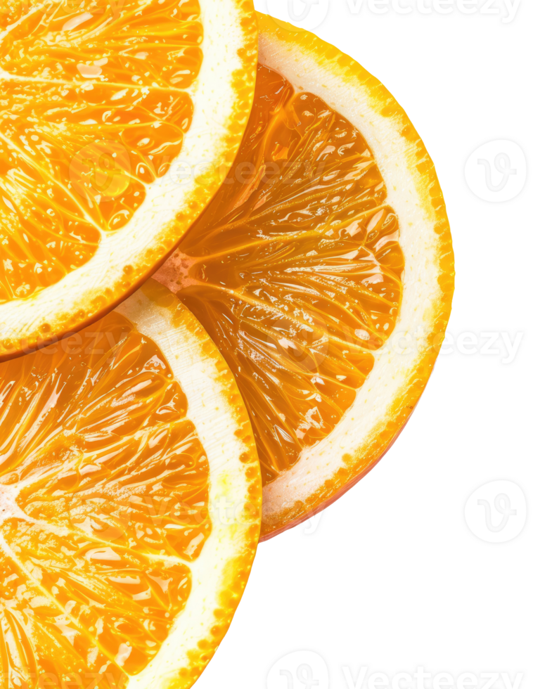 Orange slices closeup png