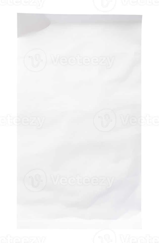 Blank white paper sheet png