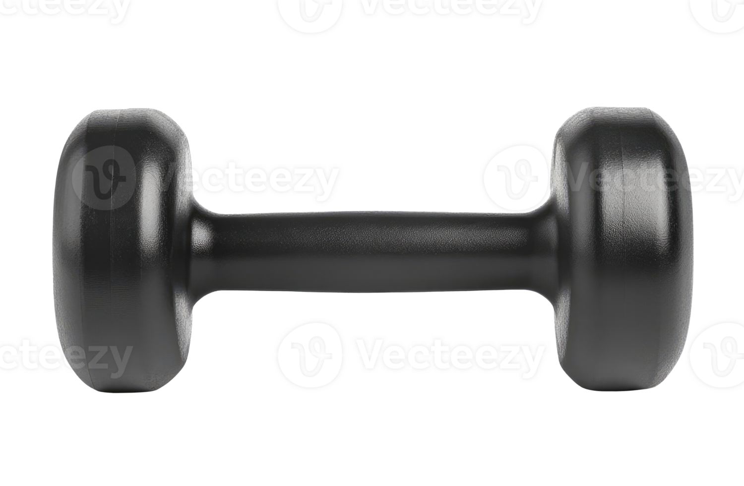 Plastic black dumbbell png