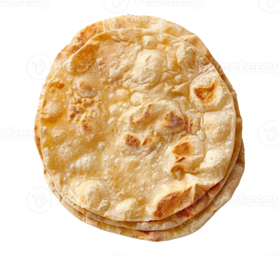 Roti flatbread isolated png