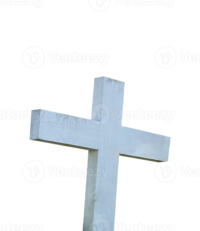 White cross isolated design element png