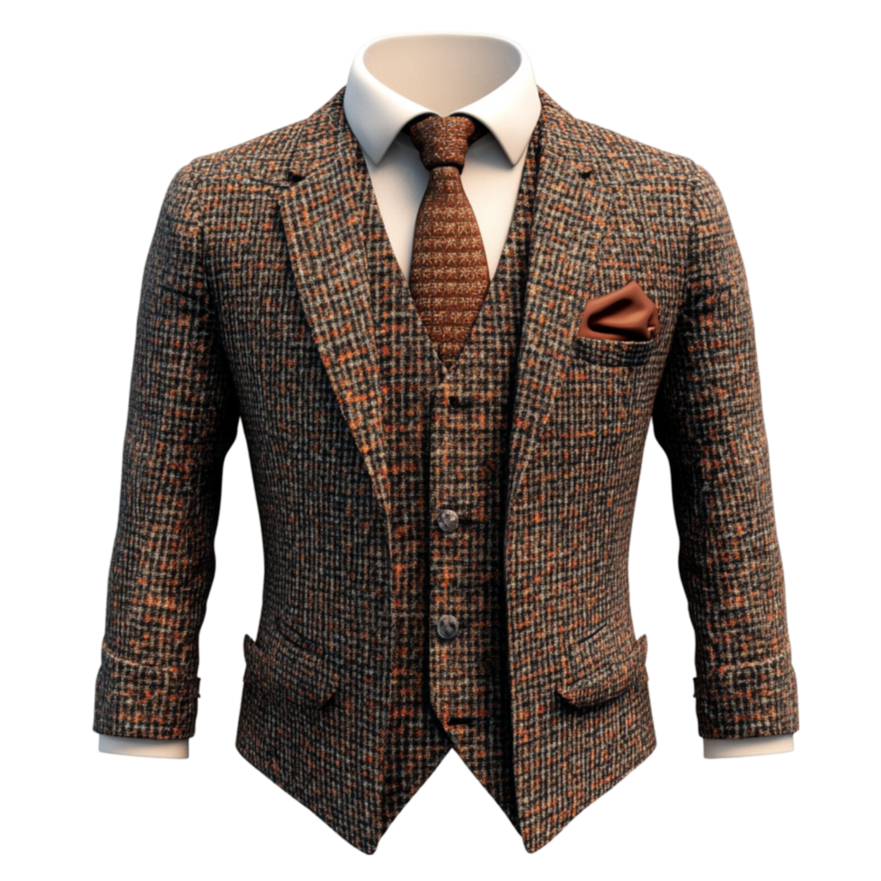 Elegant Suit Jacket and Tie Design png