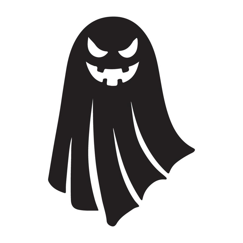Halloween Ghost Silhouette Illustration Graphic vector
