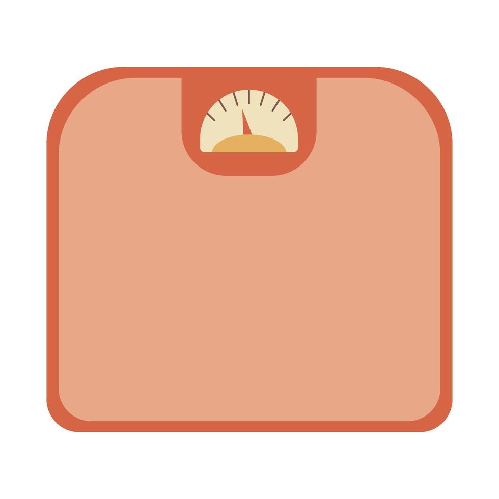Floor scales in clip art style. Isolated illustration for your design vector