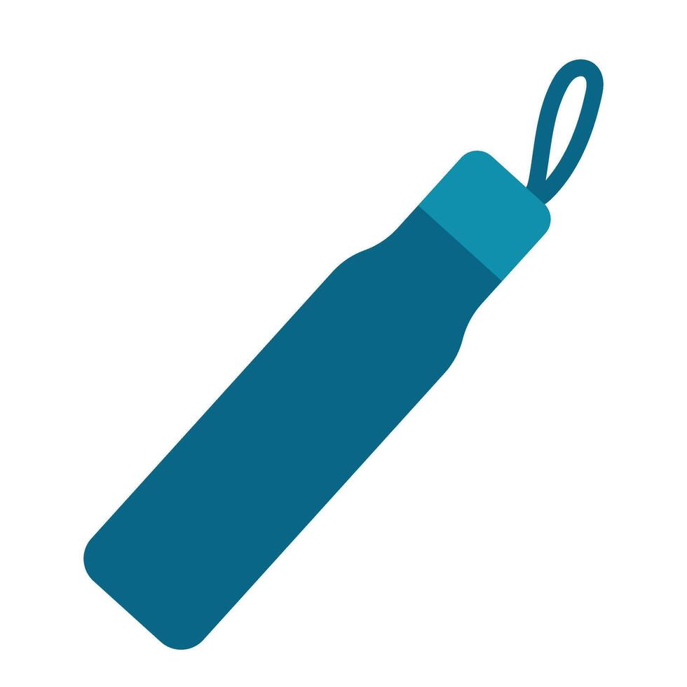 Sports blue bottle in clip art style. Isolated illustration for your design vector