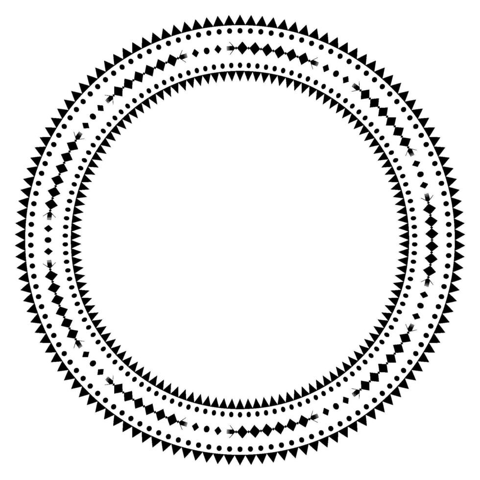 Baroque and Antique Ethnic Frame Border Swirl with a Retro Touch. vector