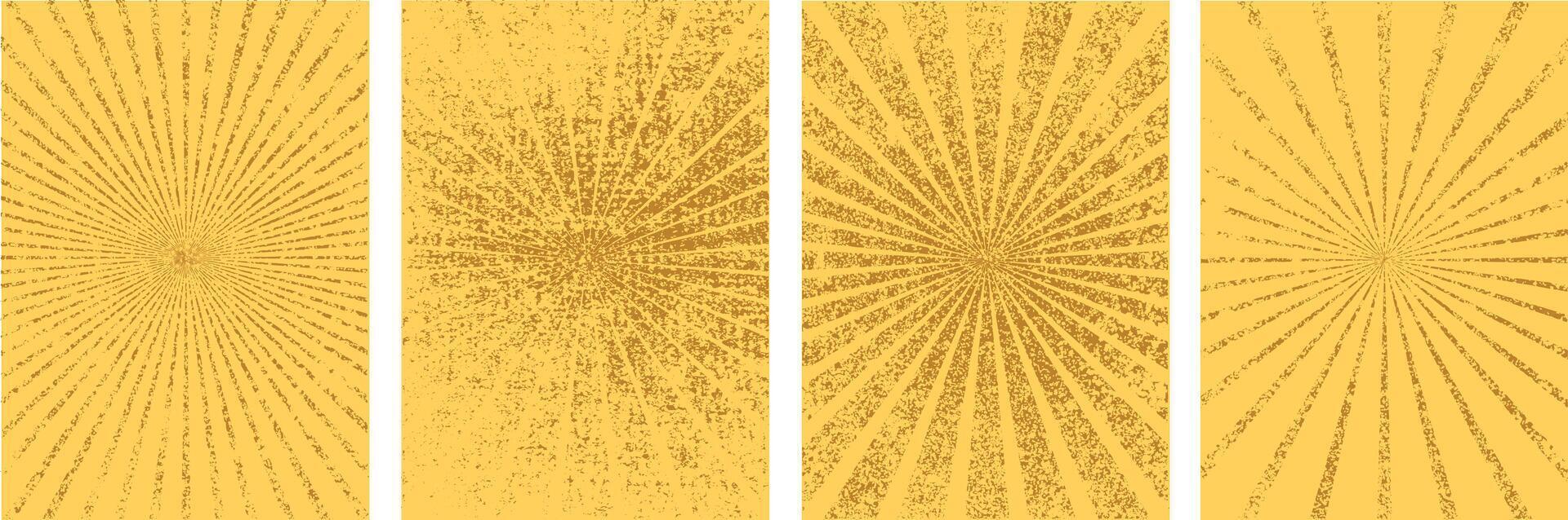 Set of Minimalist yellow Grunge sun beam art Brochure cover background template design, Poster cover layout design, Modern flyer Covers collection, abstract Brochure template vector