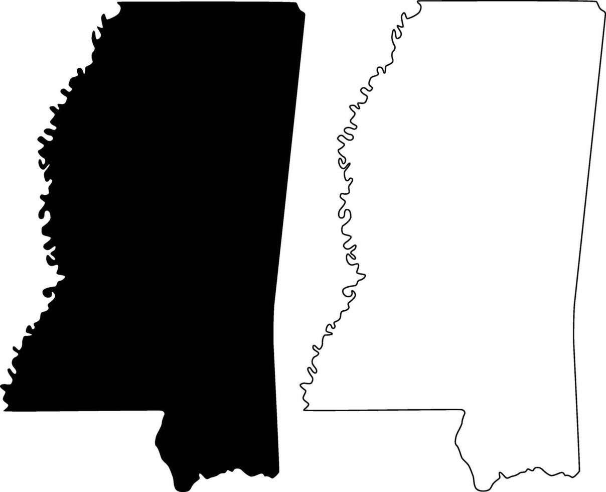 Mississippi State Map icon design vector