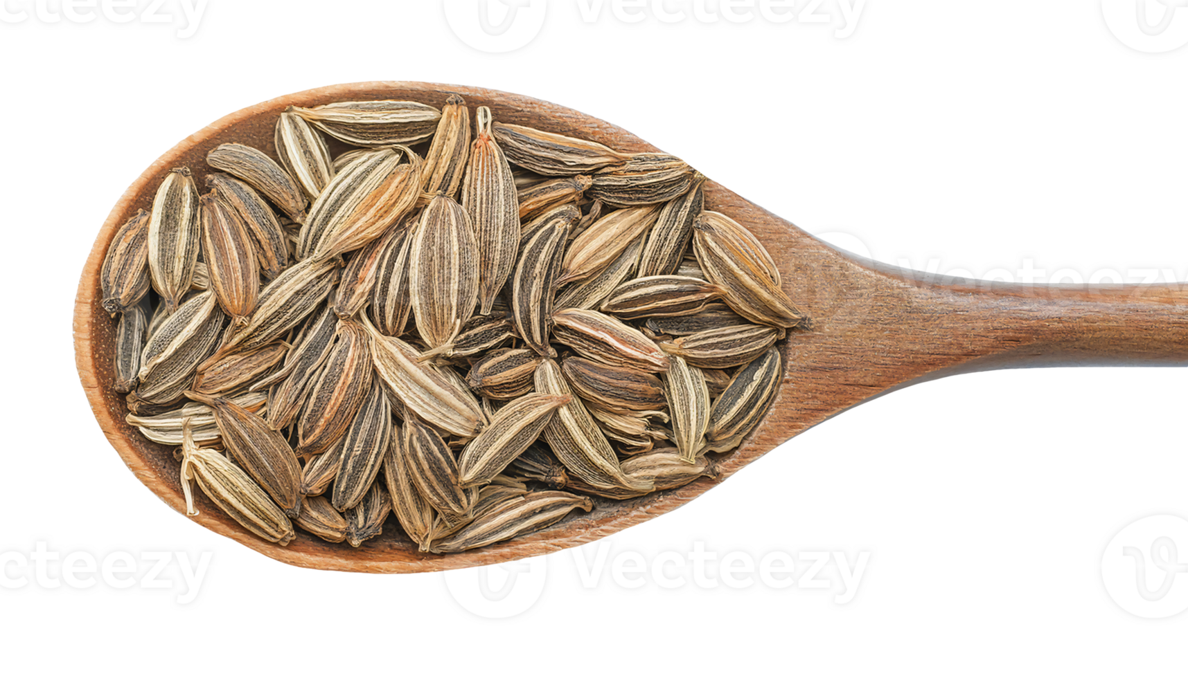 close-up of cumin seeds in wooden spoon isolated background, aromatic spice, organic dried cumin seeds, culinary herb photography png