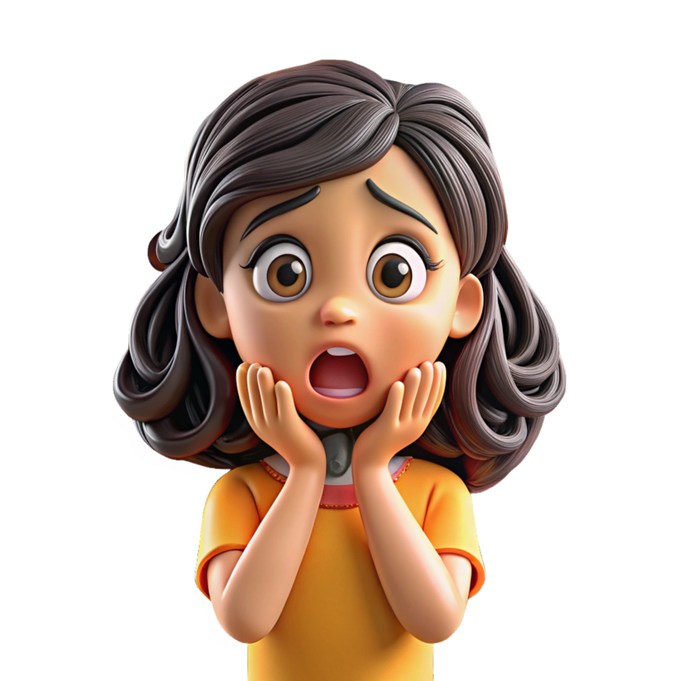 Transparent Free Crying Girl Cartoon Design png