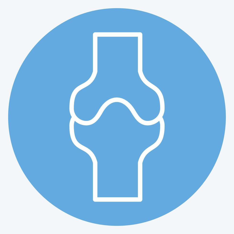 Icon Bone. related to Healthcare symbol. blue eyes style. design editable vector