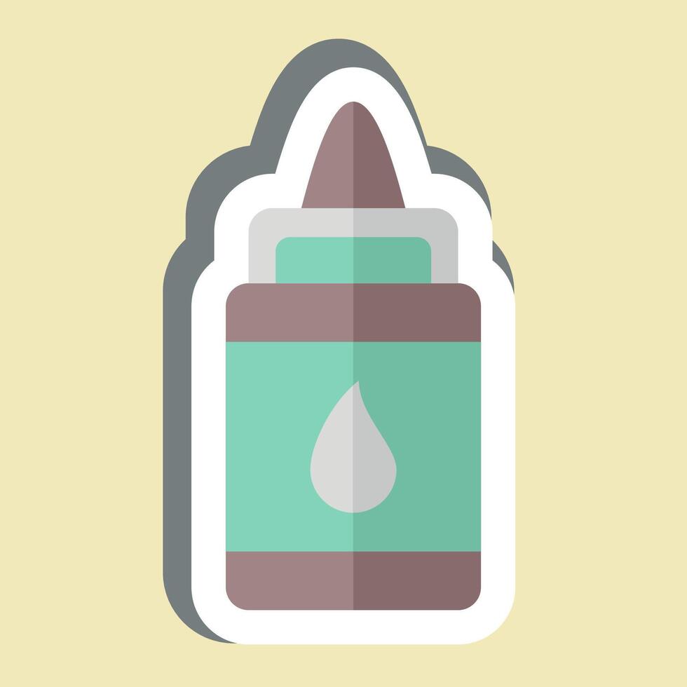 Sticker Glue. related to Kindergarten symbol. design editable vector