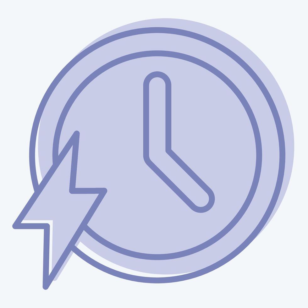 Icon Fast. related to Speed symbol. two tone style. design editable vector