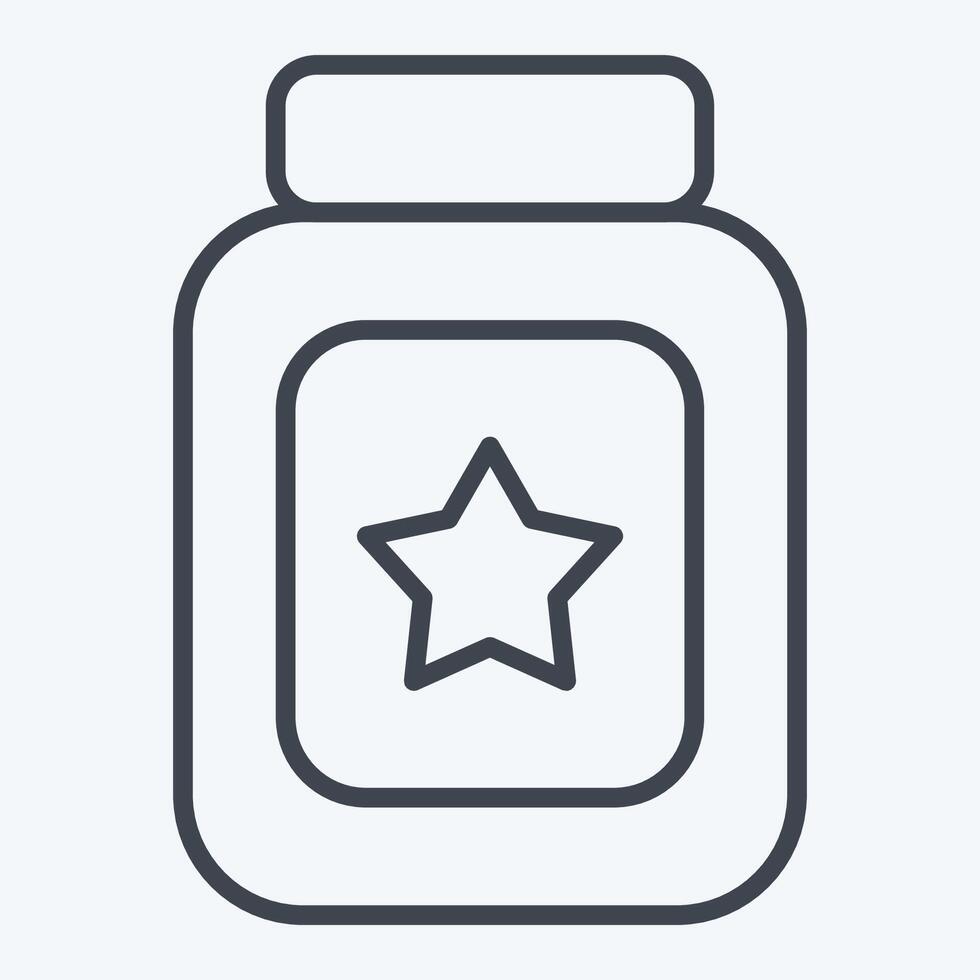 Icon Baby Food. related to Kindergarten symbol. line style. design editable vector