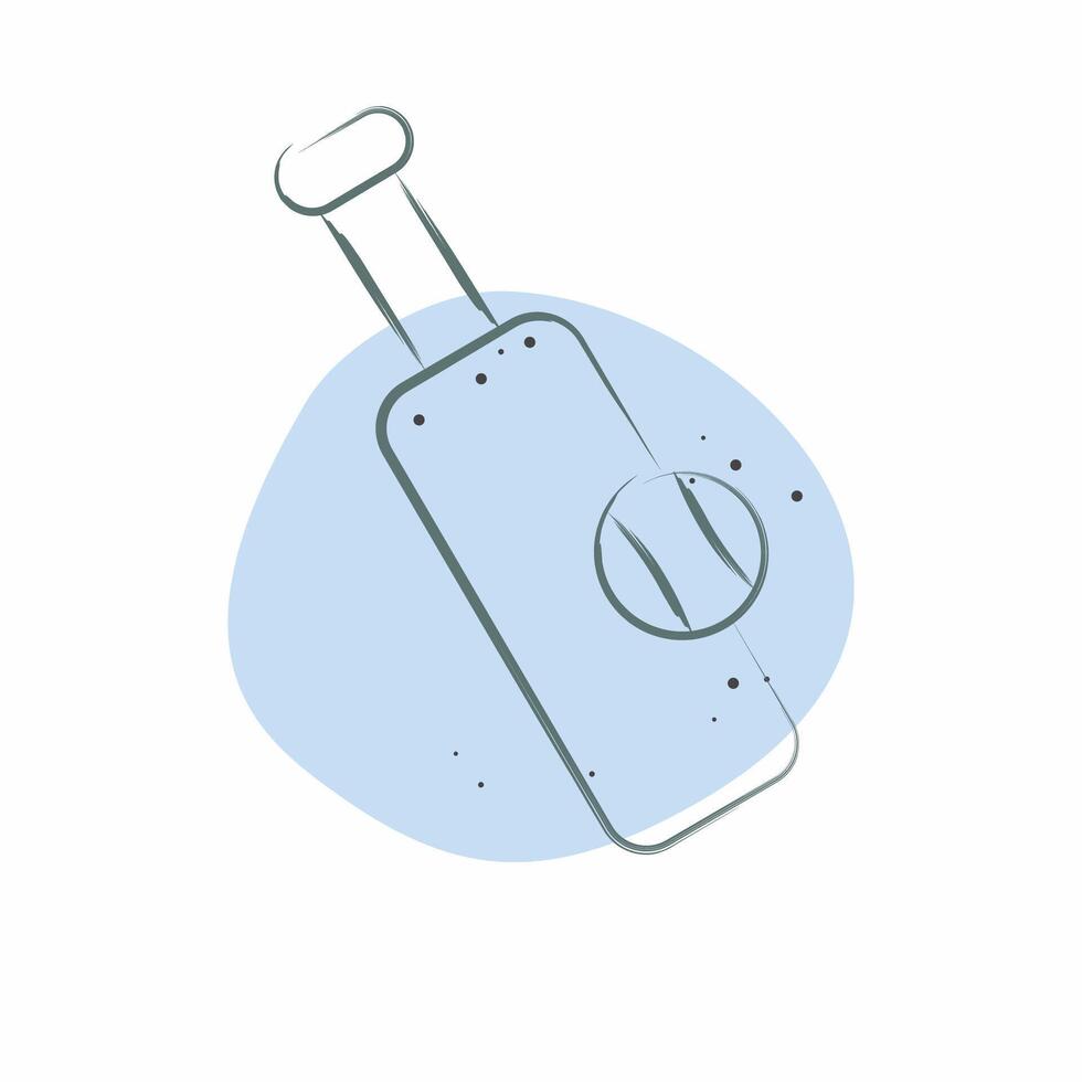 Icon Cricket. related to Hobbies symbol. Color Spot Style. design editable vector