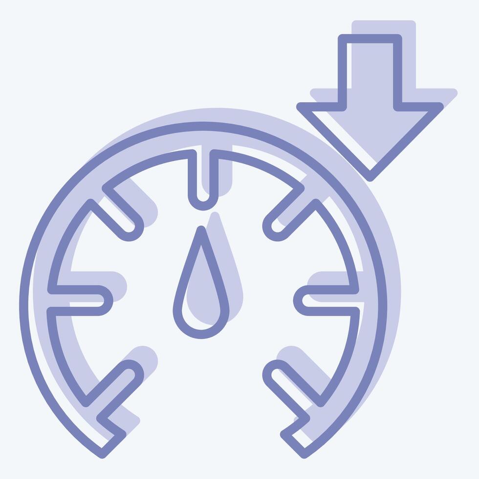 Icon Accelerate. related to Speed symbol. two tone style. design editable vector
