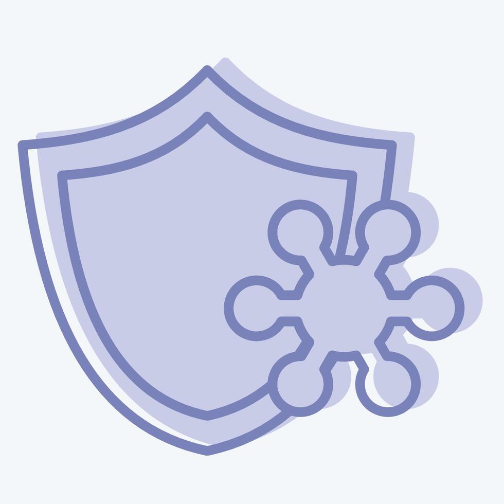 Icon Resistance. related to Healthcare symbol. two tone style. design editable vector